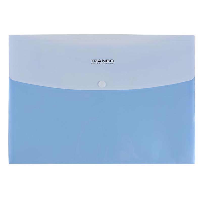 Double-layer button bags, A4 button-type file bags, document bags, multi-color double-layer plastic file bags, test paper bags Specification image