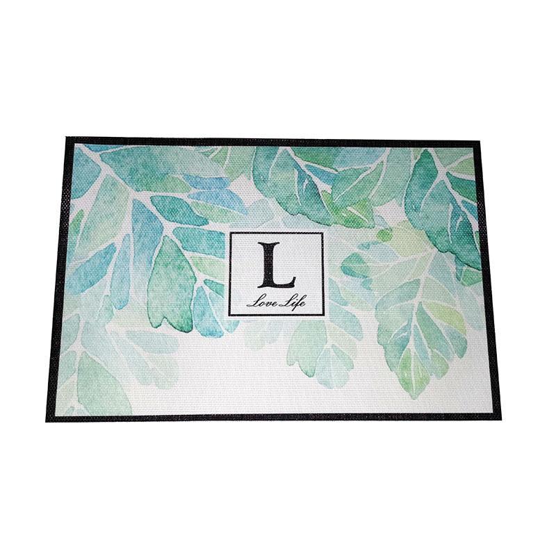 热带森林印花餐垫北欧树叶餐桌垫棉麻防水西餐餐垫厂家直销定制详情图6