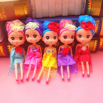 新款韩版DIY芭比娃娃16cm迷糊娃娃公仔挂件女孩玩具1元钥匙扣