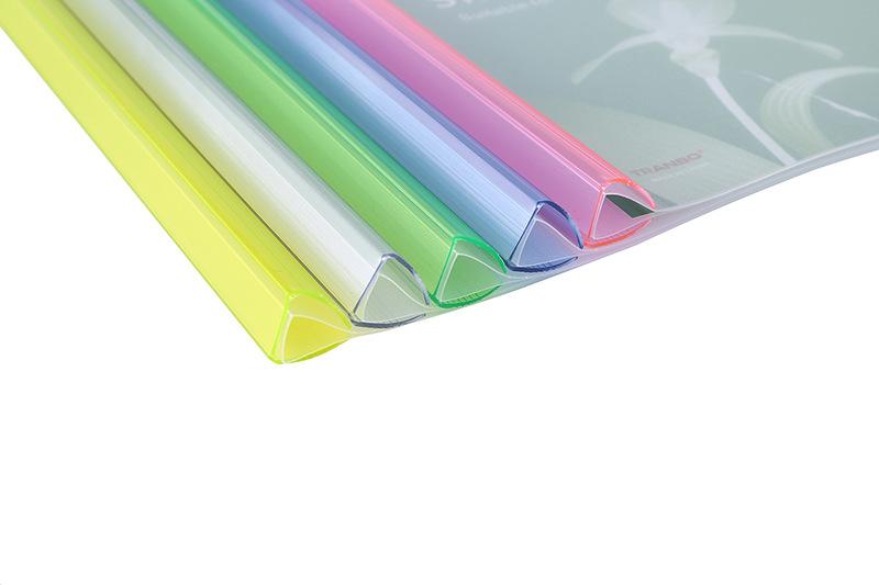 Customized transparent a4 folders for office use, 5 thickened a4 pull-out holders for pp folders, with LOGO printing added Application Scenario