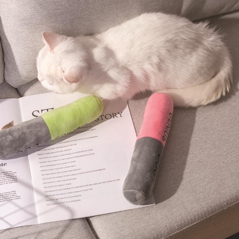 Pet products Pet products 2021 Fengpei new dog molar stick sound bite resistant pet toy two-color plush sound dog toy Specification drawing