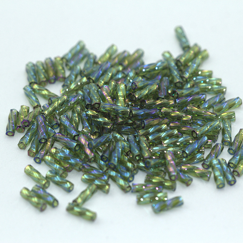 Japan imported MGB Star brand glass rice beads handmade DIY jewelry accessories loose beads beads 6mm spiral tube rice beads