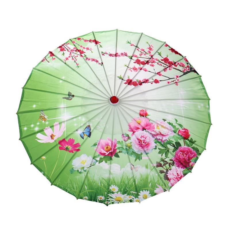 Wholesale of wedding product creative decorative umbrellas, handcrafted bamboo edge craft multi-color oil-paper umbrellas, scenic area event decorative umbrellas, dance prop umbrellas undefined