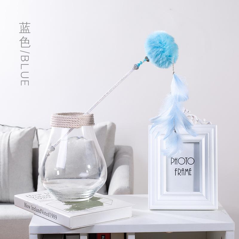 The new handmade plush ball bell Fairy cat ticker stick can be detachable a dual-purpose cat ticker and a hair replacement undefined