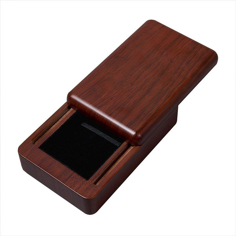Retro sliding wooden storage box, rectangular gift box, custom-made jewelry, wooden box for study and office Item Picture