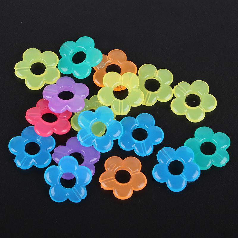 Simple and versatile hair accessories and hair strings, acrylic five types of jelly beads, diy handcrafted loose bead materials undefined