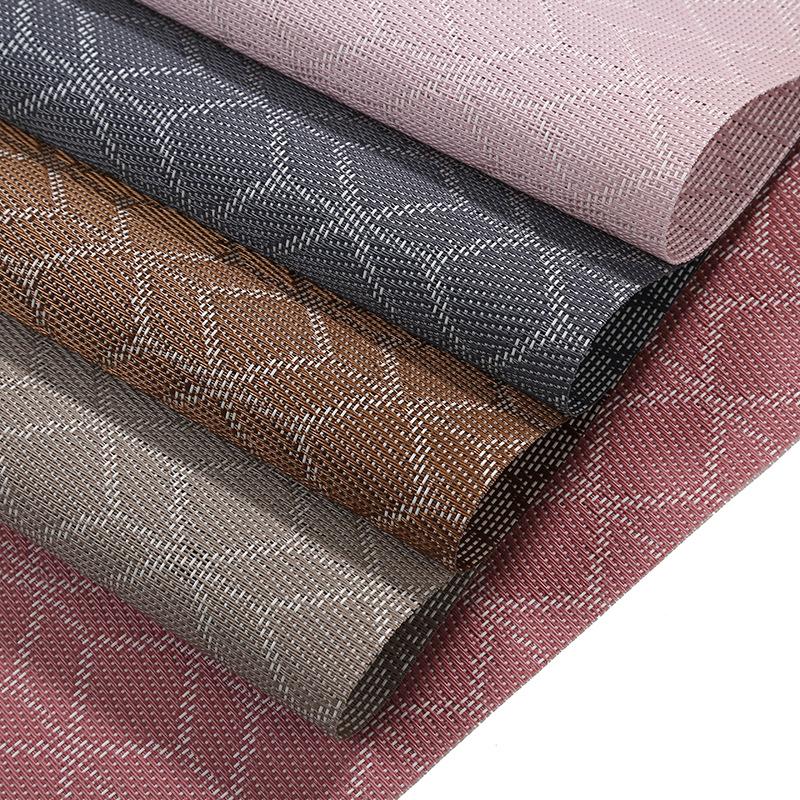 厂家直销特斯林西餐垫 酒店防滑隔热餐桌垫欧式方形PVC西餐垫批发白底实物图