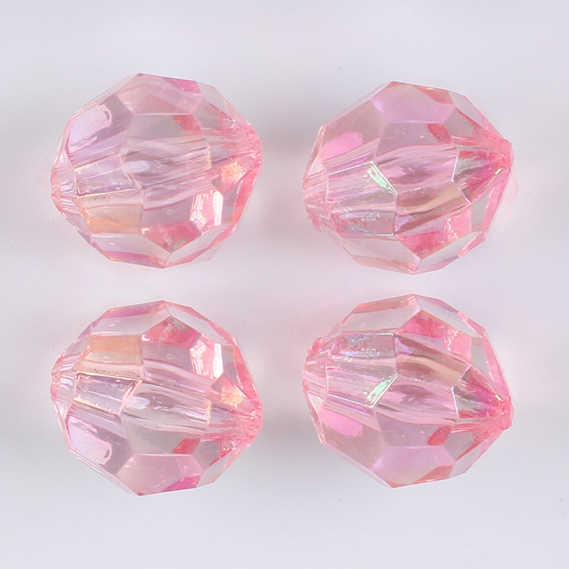 Acrylic 13*14mm straight hole corner bead hair accessories, hair tie accessories, diy loose bead material jewelry accessories, simple wholesale undefined