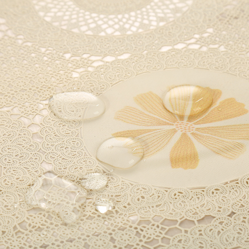 PVC lace digital printing tablecloth wholesale selling popular table cloth waterproof non-slip Chinese simple hotel dining tablecloth Application Scenario