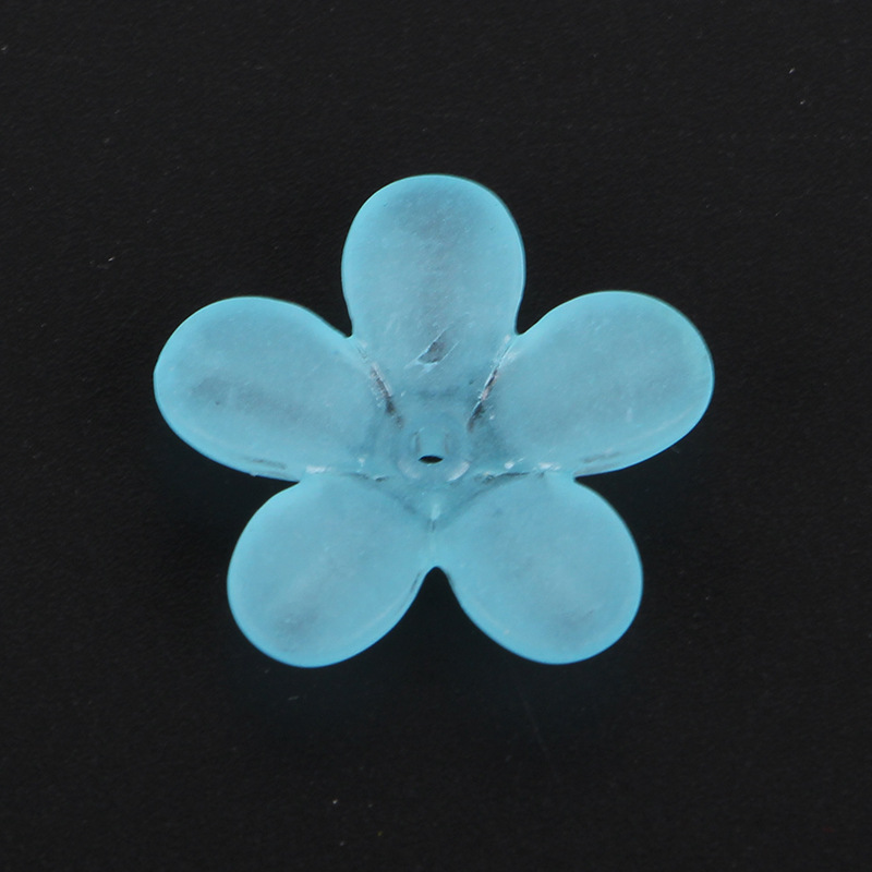 Factory direct sales of new frosted flower through-hole scattered beads material, sweet and fresh acrylic diy handcrafted undefined