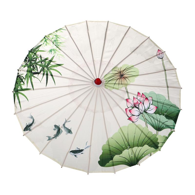 Wholesale of wedding product creative decorative umbrellas, handcrafted bamboo edge craft multi-color oil-paper umbrellas, scenic area event decorative umbrellas, dance prop umbrellas undefined