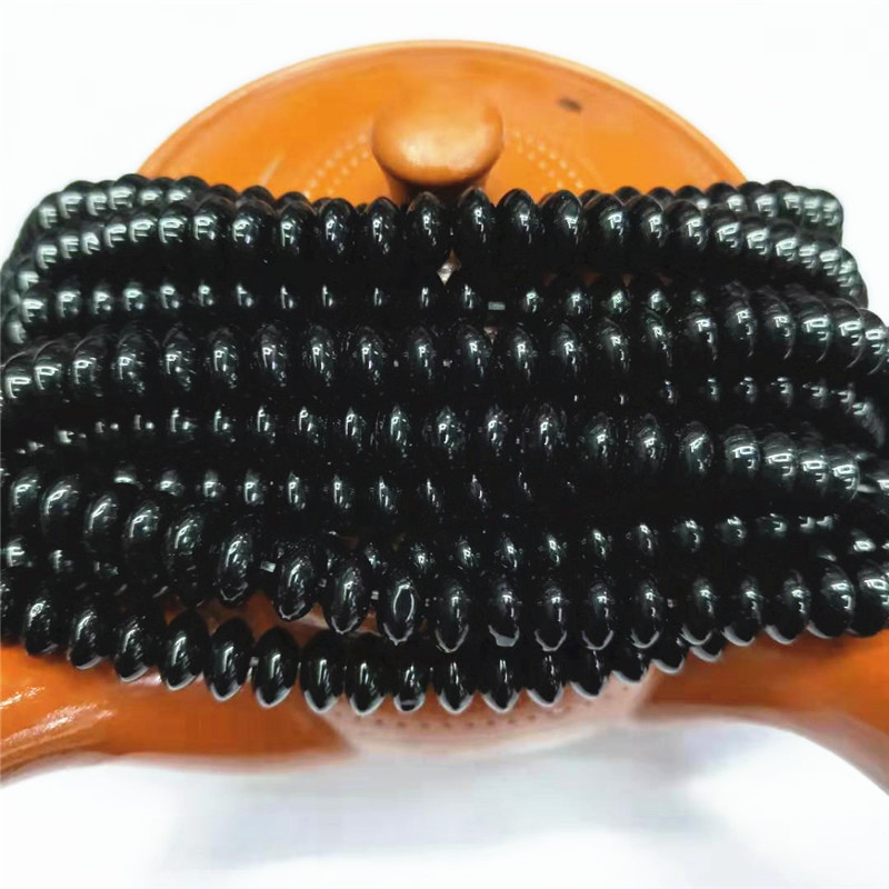 Wholesale of 3*6-4*8MM black crystal glass loose bead spacers, bead jewelry for abacus discs, direct sales from the manufacturer Application Scenario