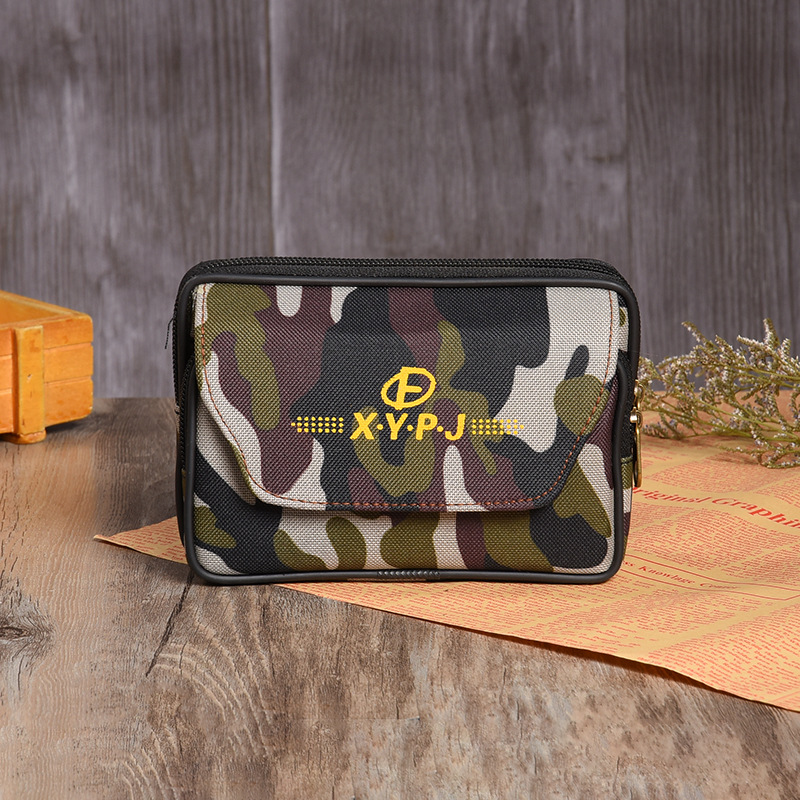 Manufacturers Wholesale Men's Mobile Phone Bag Casual Wear Belt Fanny Pack Mobile Phone Bag Multi-Functional Horizontal Waist Pack Wholesale undefined