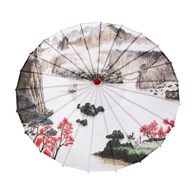 Wholesale of wedding product creative decorative umbrellas, handcrafted bamboo edge craft multi-color oil-paper umbrellas, scenic area event decorative umbrellas, dance prop umbrellas undefined
