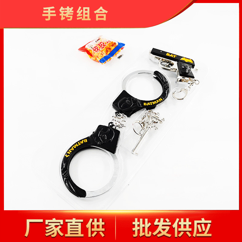 Handcuffs, alloy pendants, customizable metal craft ornaments, game and movie accessories, various styles, direct delivery from the manufacturer