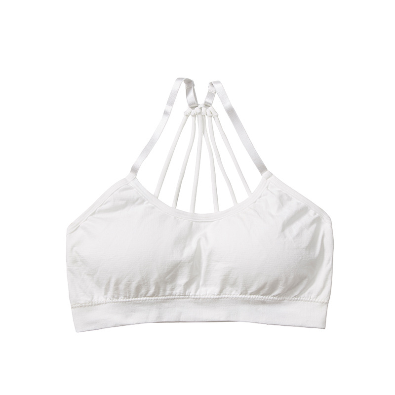 Versatile parachute beauty back wrap, seamless halter top, detachable chest pad, women's underwear, anti-glare wrap Item Picture