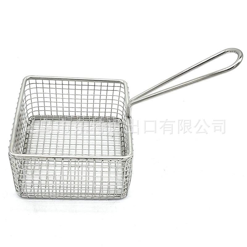 Factory direct sales of stainless steel frying baskets and sieves, French fries frying baskets, deep-frying baskets, filters and sieves, snack and pastry baskets and frames undefined