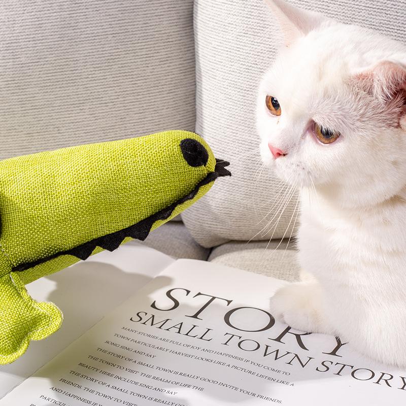 Factory direct sales bite resistant pet toy cotton cloth with sound crocodile dog decompression tool a hair Specification drawing
