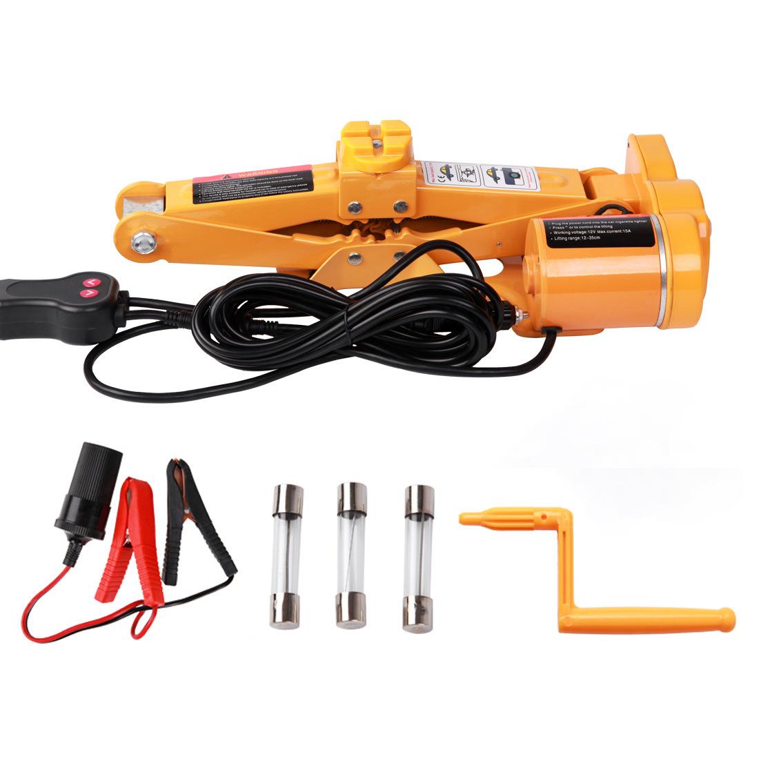 12v vehicle-mounted electric jack, car and sedan tire changing tool, scissor jack, car maintenance toolbox