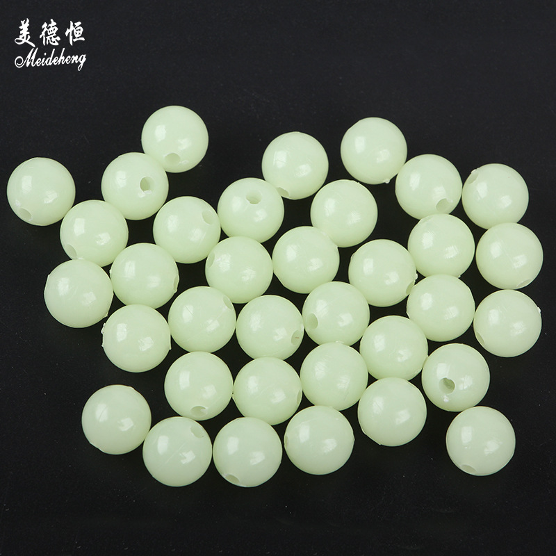 厂家直销亚克力款式多种荧光珠夜间发光百搭包包 diy散珠饰品批发