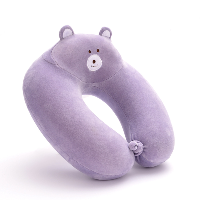 Custom Cartoon Bear U-Shaped Pillow Memory Cotton Comfortable Nap Pillow Slow Rebound Neck Support Travel Portable Neck Pillow Manufacturers undefined