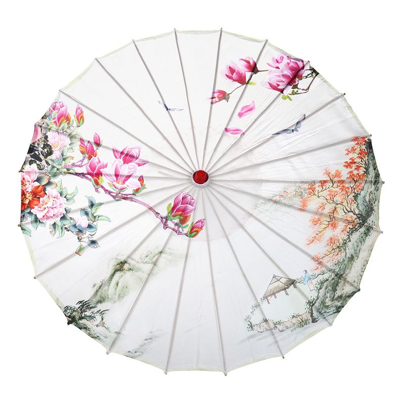 Wholesale of wedding product creative decorative umbrellas, handcrafted bamboo edge craft multi-color oil-paper umbrellas, scenic area event decorative umbrellas, dance prop umbrellas undefined
