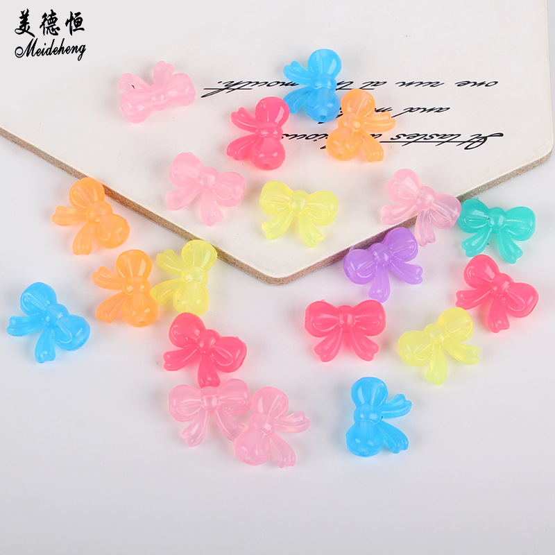 Simple and versatile hair accessories and hair strings, acrylic five types of jelly beads, diy handcrafted loose bead materials details Picture