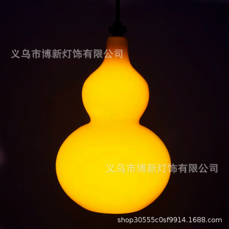 Cross-border supply LED gourd-shaped breathing landscape lights for outdoor square decoration, waterproof forest-themed ornaments, simple 35cm220v details Picture