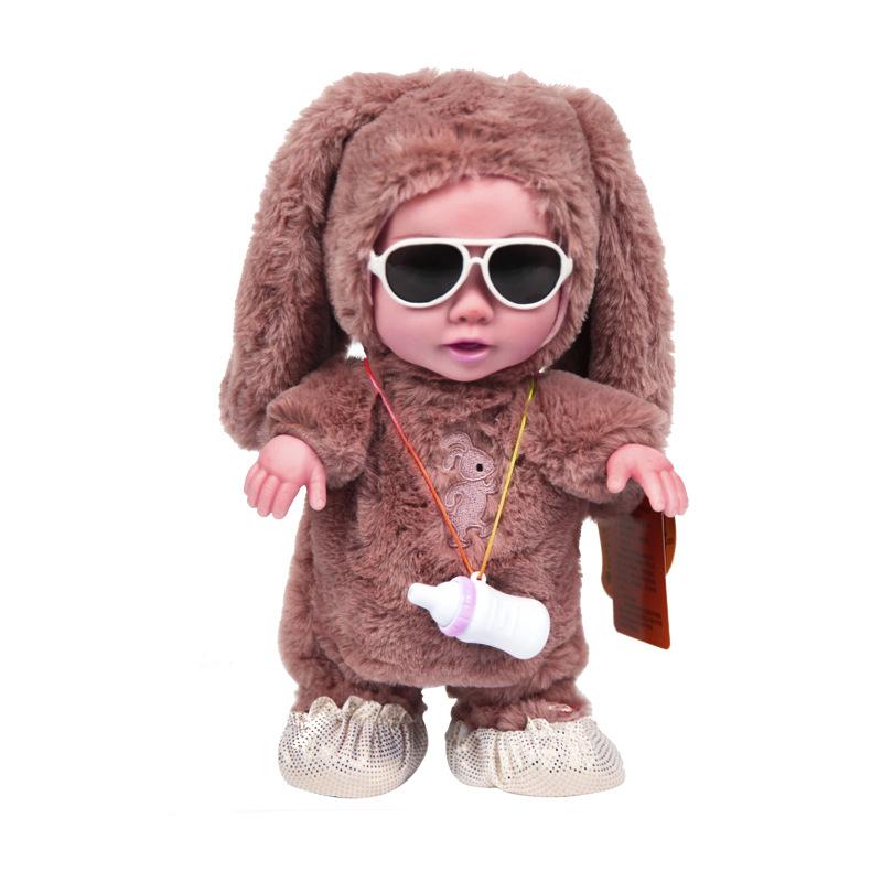 Children's baby bottle rubber doll, electric plush toy, baby bottle doll factory, one-piece consignment processing and customization undefined