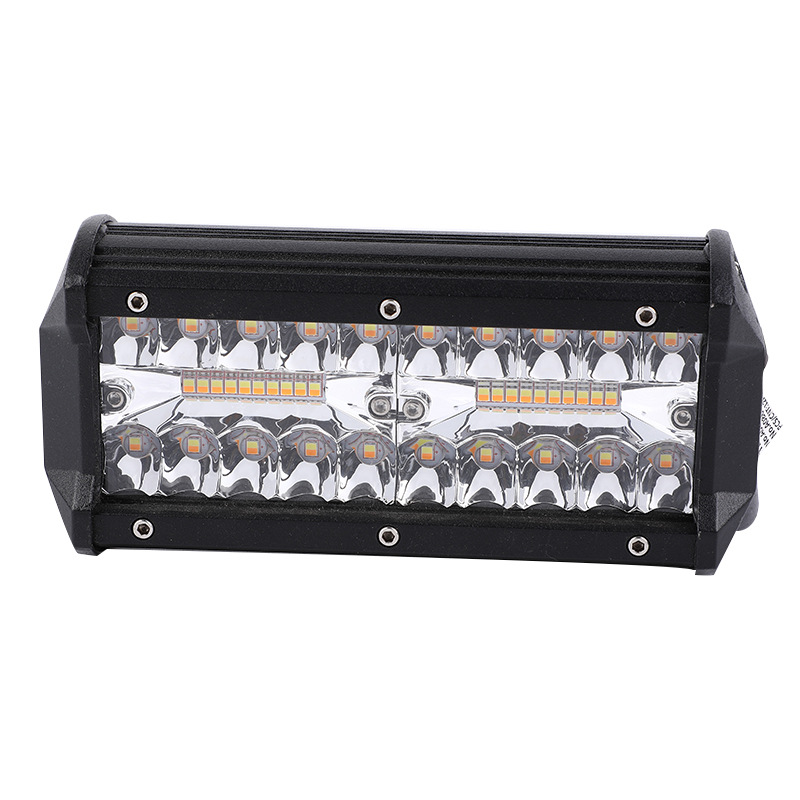 Modified headlights Off-road vehicle two-color LED engineering car working headlights three mesh three row car headlights forklift truck lights automotive supplies automotive supplies automotive parts