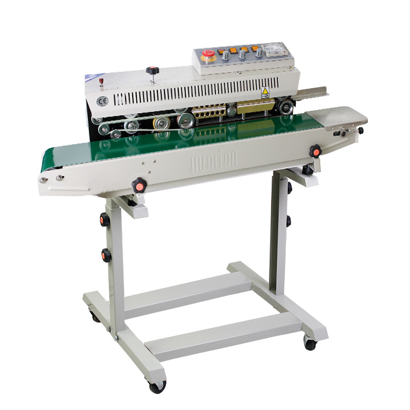The Hualian continuous sealing machine FRBM-810 automatically seals film, aluminum foil, tea, food and plastic bags with ink wheel printing Item Picture