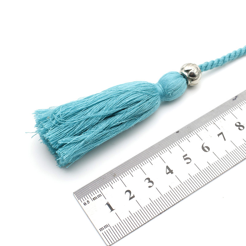Direct Supply Polyester Cotton Tassel Rope Wear Plastic Beads Sewing Thread Tassel Rope Clothing Accessories Decoration Manufacturers Wholesale Customization Application Scenario