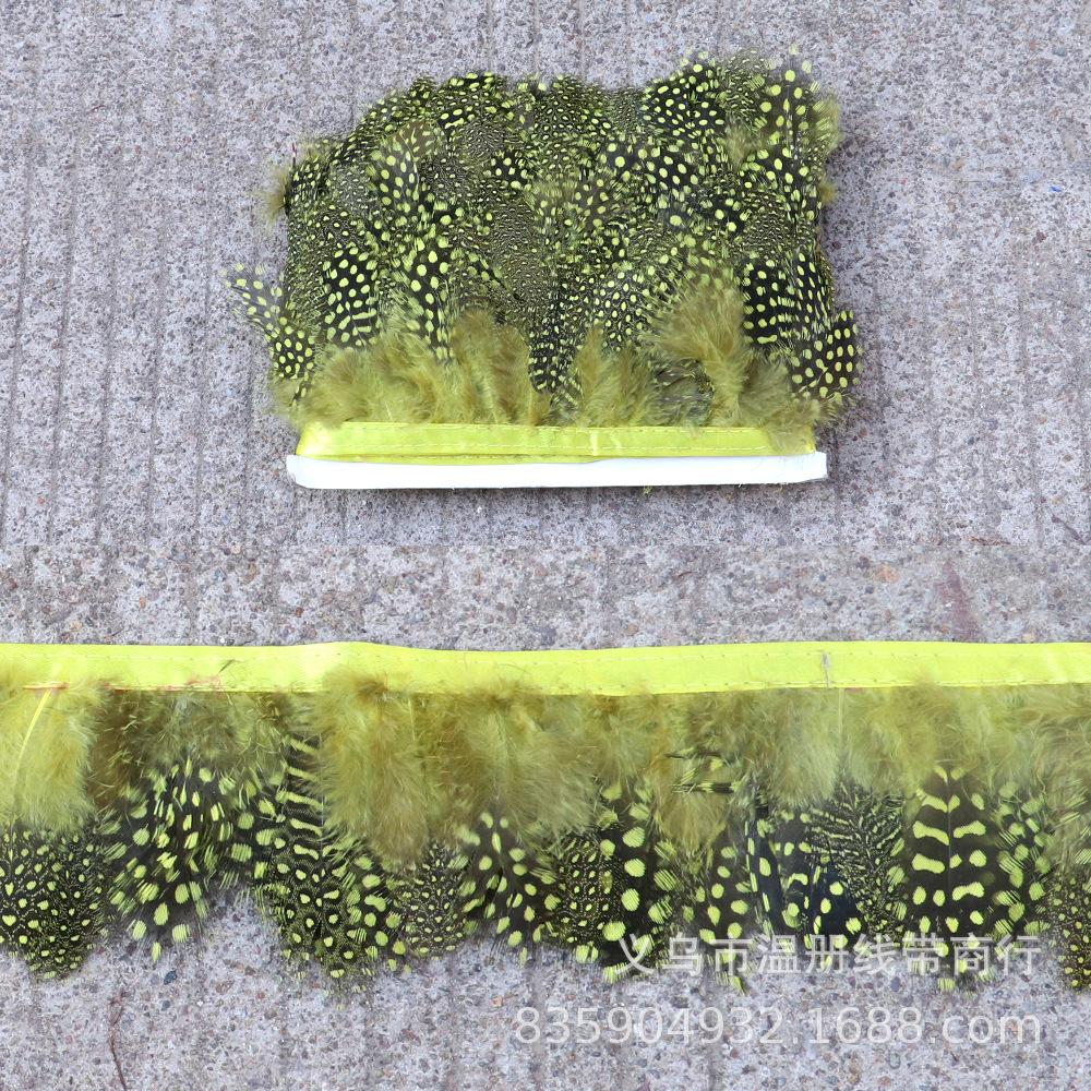 温册羽毛销售配饰珍珠毛布边多色可选 舞台演出配饰生产耳环配饰详情图9