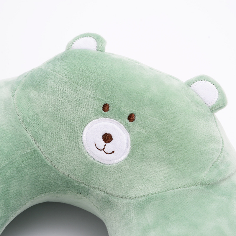 Custom Cartoon Bear U-Shaped Pillow Memory Cotton Comfortable Nap Pillow Slow Rebound Neck Support Travel Portable Neck Pillow Manufacturers Application Scenario
