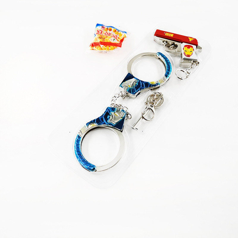 Handcuffs, alloy pendants, customizable metal craft ornaments, game and movie accessories, various styles, direct delivery from the manufacturer Specification image