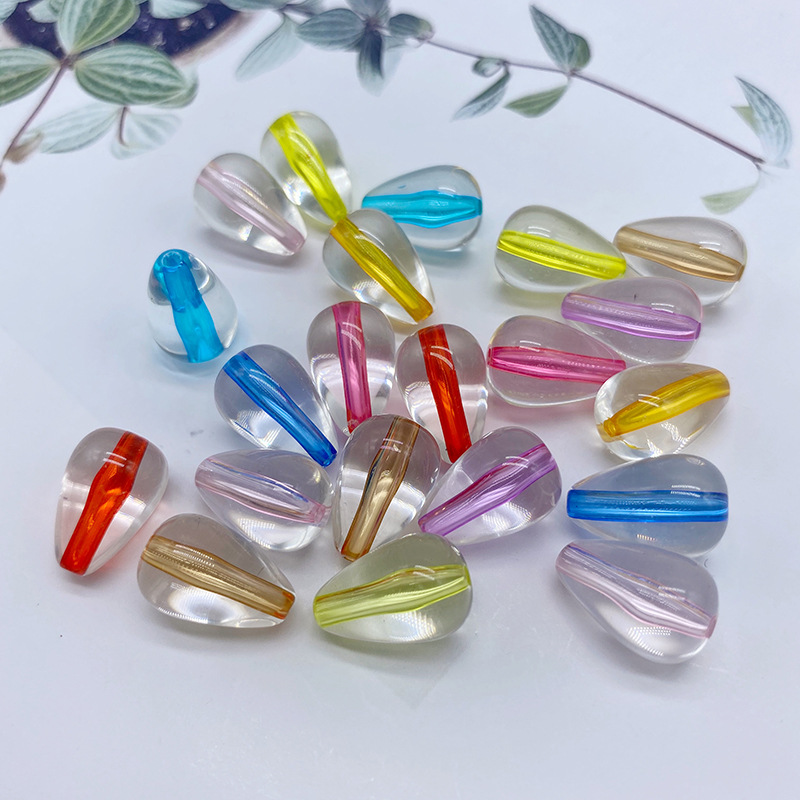 Beaded material through-hole core bead jewelry, hair rope necklace, acrylic round bead diy simple and easy accessory undefined