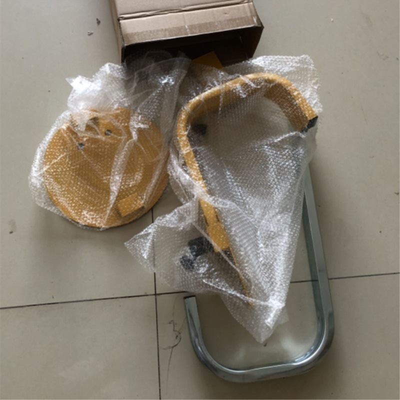 Factory direct sales of car locks, anti-theft three-fork wheel locks, parking lot tire locks with discs, car locks wholesale Specification image