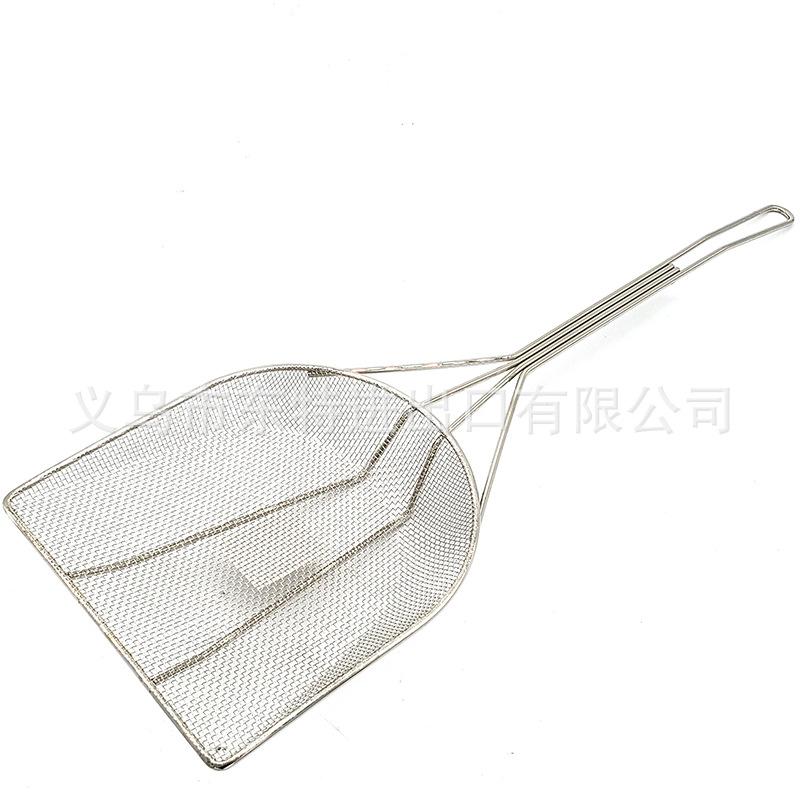 Factory direct sales of stainless steel oil-frying baskets, American fast food, French fries, fried chicken, oil-draining spatula, hamburger oil-draining baskets Item Picture