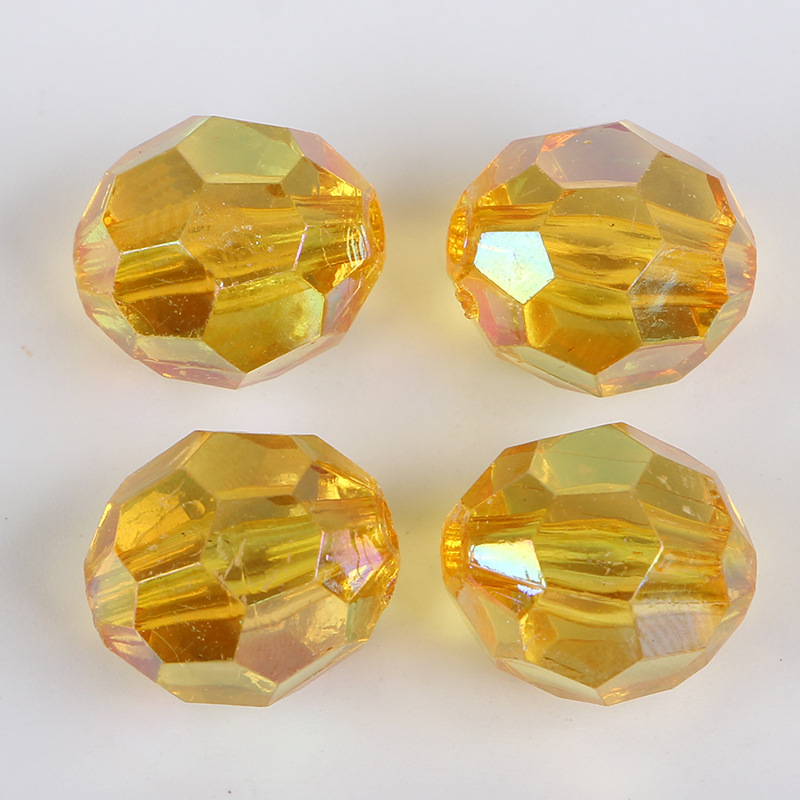 Acrylic 13*14mm straight hole corner bead hair accessories, hair tie accessories, diy loose bead material jewelry accessories, simple wholesale undefined