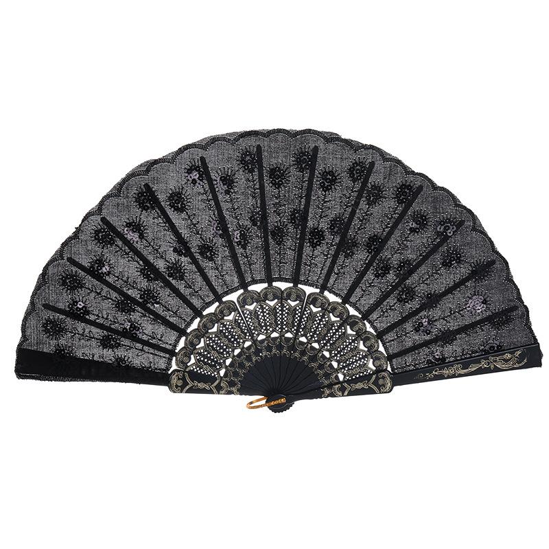 Factory direct supply of ancient-style fans, Chinese-style stage performance folding fans, photography prop fans, home decoration fans undefined