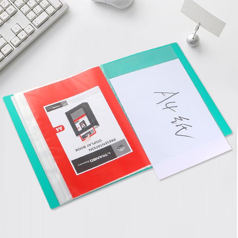Wholesale reference book, A4 test paper folder, insert page folder, multi-layer windowed music score folder, 30-page reference book collection folder details Picture