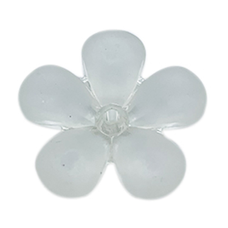Ancient-style palace flower bridal hair accessories, hairpins, DIY accessories, acrylic frosted flower jelly, white plum blossom beads undefined