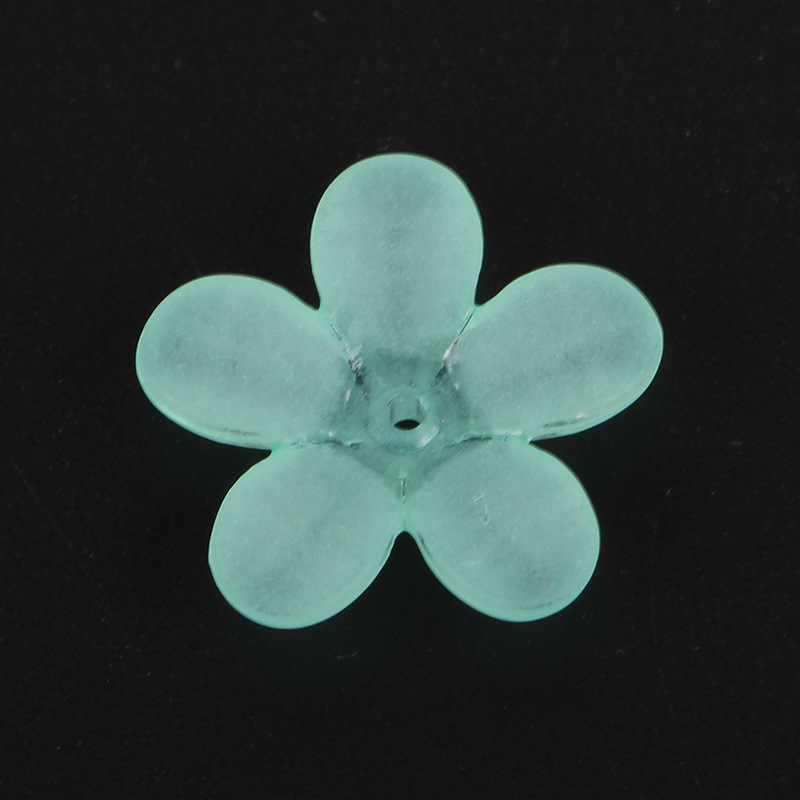 Factory direct sales of new frosted flower through-hole scattered beads material, sweet and fresh acrylic diy handcrafted undefined