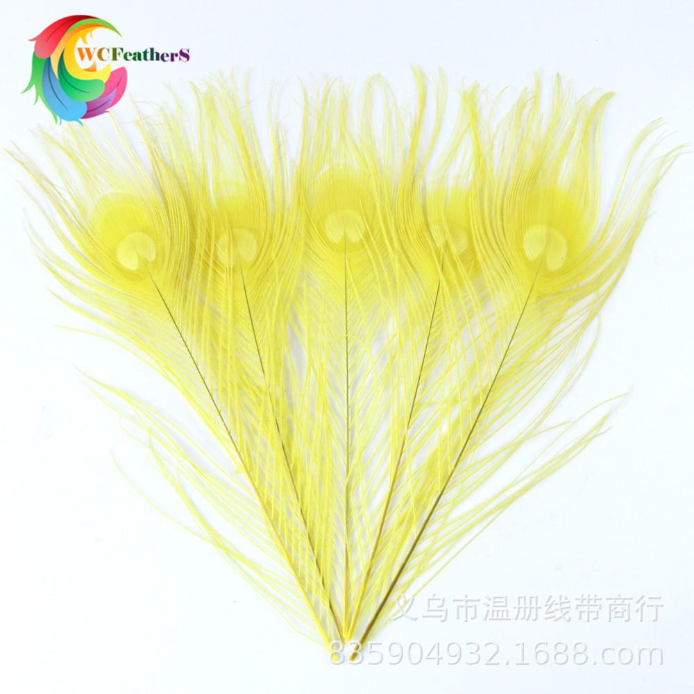 温册厂家直销天然孔雀羽毛DIY家居花瓶装饰婚庆道具新娘胸花材料
