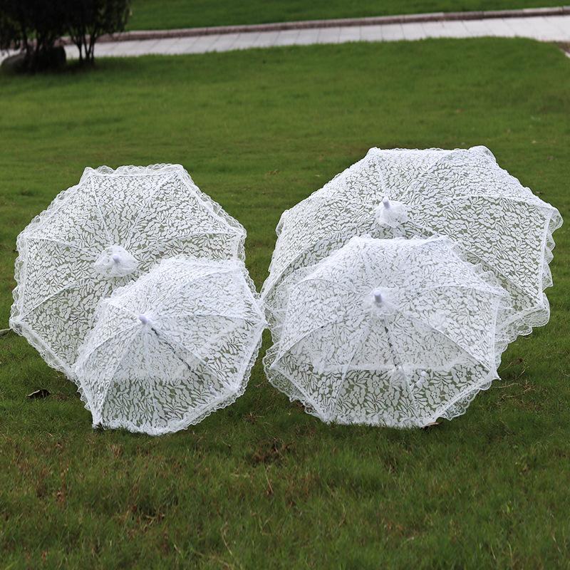 Wholesale of new European and American lace umbrellas, wedding bride decorative umbrellas, lace sunshades, stage prop umbrellas, and wedding supplies undefined