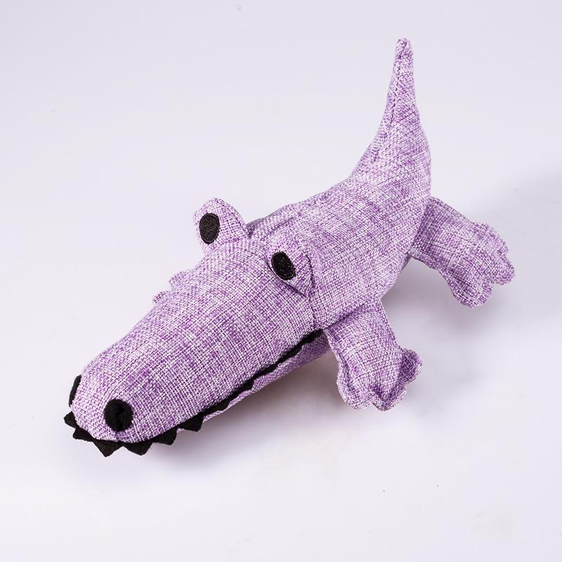 Factory direct sales bite resistant pet toy cotton cloth with sound crocodile dog decompression tool a hair undefined