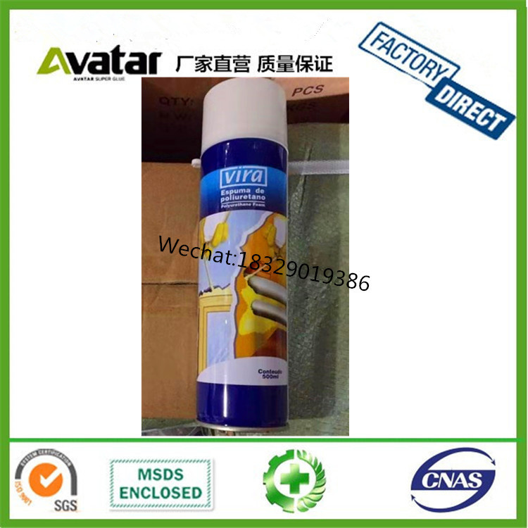 VIRA AKFIX聚氨酯泡沫填缝胶 木门发泡剂泡沫胶 隔音海绵胶图