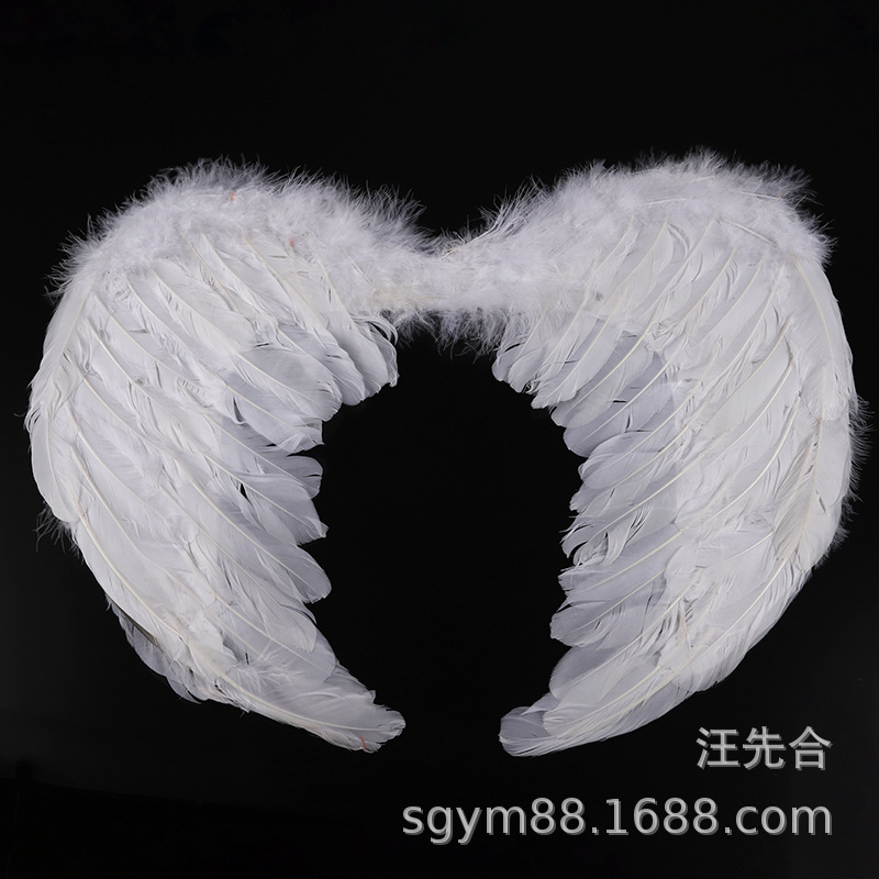 厂家直销 羽毛天使翅膀 舞台演出配饰 化妆服饰道具产品图