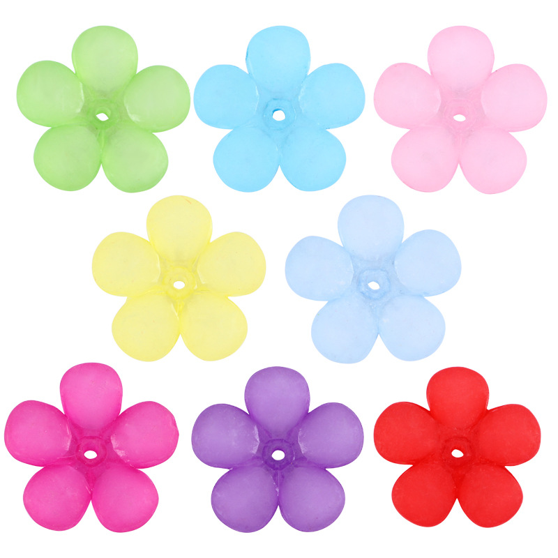 Ancient-style palace flower bridal hair accessories, hairpins, DIY accessories, acrylic frosted flower jelly, white plum blossom beads undefined