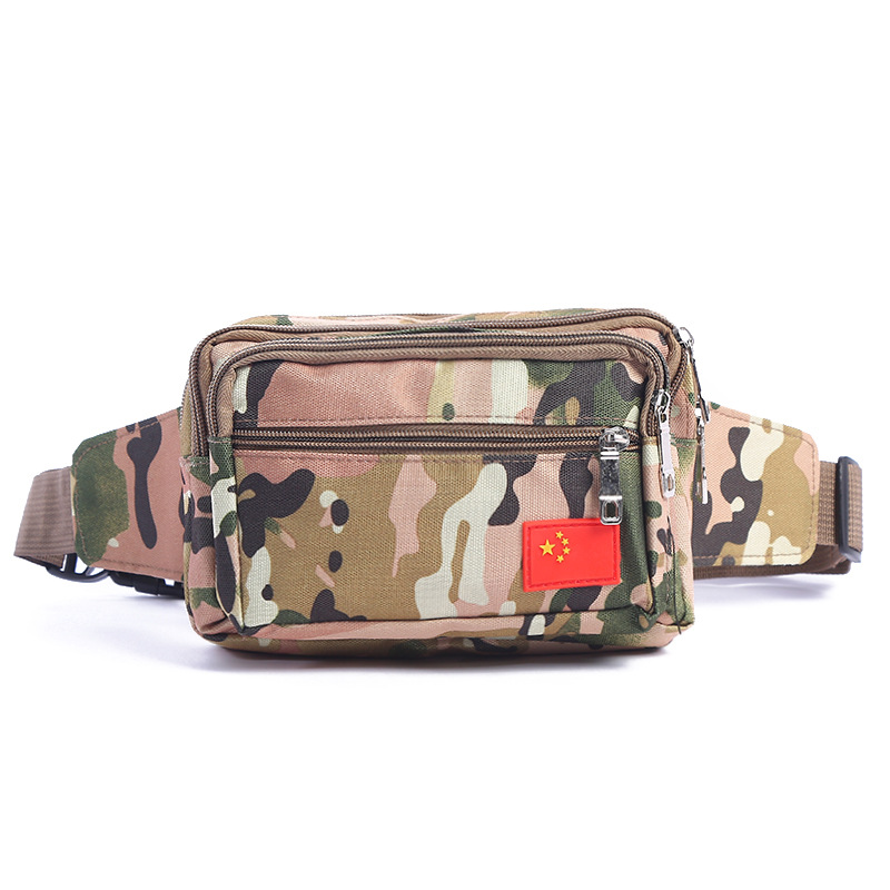 2019 New Outdoor Sports Camouflage Belt Men's And Women's Multi-Functional Large Capacity Wear-Resistant Wallet Nylon Cloth Cash Register Bag Application Scenario